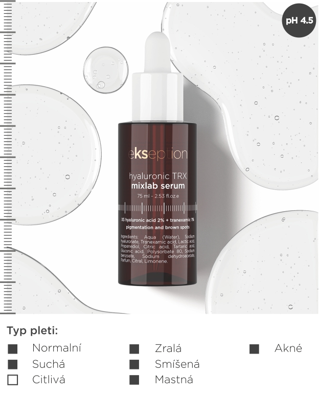 Ekseption - HYALURONIC TRX - MixLab sérum - 75ml